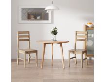 vidaXL Dining Chairs 2 pcs Solid Acacia Wood