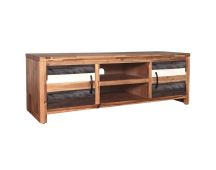 vidaXL TV Cabinet Solid Acacia Wood 120x35x40 cm