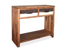 vidaXL Console Table Solid Acacia Wood 86x30x75 cm