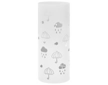 vidaXL Umbrella Stand Umbrellas Steel White