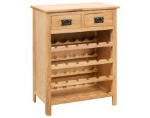 vidaXL Wine Cabinet 72x32x90 cm Solid Oak Wood