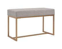 vidaXL Bench 80 cm Grey Velvet