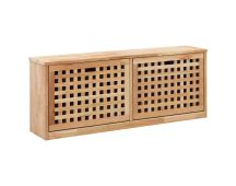 vidaXL Shoe Storage Bench 94x20x38 cm Solid Walnut Wood