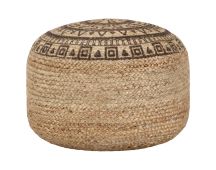 vidaXL Handmade Pouffe Brown 45x30 cm Jute