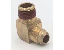 Parker brass 90 degree extruded elbow 5/8" flare - 1/2" male pipe