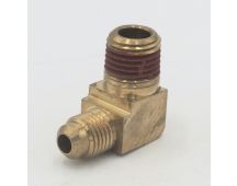 Parker brass 90 degree extruded elbow 1/4" flare - 1/4" male pipe