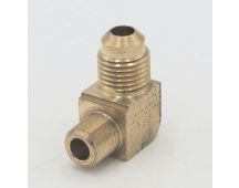 Parker brass 90 degree extruded elbow 5/16" flare - 1/8" male pipe