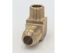 Parker brass 90 degree extruded elbow 1/2" flare - 1/2" male pipe