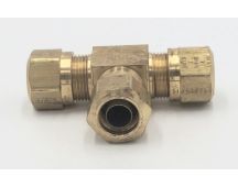 Parker brass pneumatic 5/8" tee uniion fitting