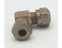 Parker brass pneumatic 90 degree 1/4" union elbow fitting