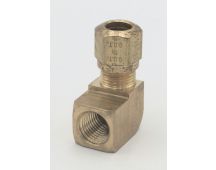 Parker brass 90 degree female 3/8 elbow to 1/4" tube npt fitting