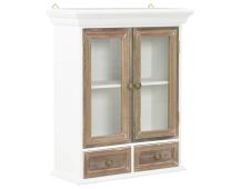 vidaXL Wall Cabinet White 49x22x59 cm Solid Wood