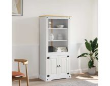 vidaXL Cupboard Mexican Pine Corona Range White 80x40x170 cm