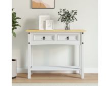 vidaXL Console Table Mexican Pine Corona Range White 90x34.5x73 cm