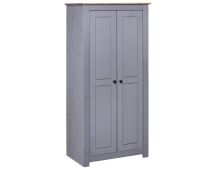 vidaXL Wardrobe Grey 80x50x171.5 cm Solid Pine Panama Range