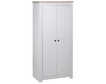 vidaXL Wardrobe White 80x50x171.5 cm Solid Pine Panama Range