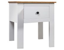 vidaXL Bedside Cabinet White 46x40x57 cm Pine Panama Range