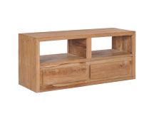 vidaXL TV Cabinet 90x30x40 cm Solid Teak Wood