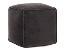 vidaXL Pouffe Cotton Velvet 40x40x40 cm Anthracite