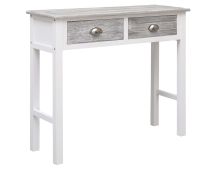 vidaXL Console Table Grey 90x30x77 cm Wood