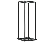 vidaXL Firewood Rack with Base Black 37x37x113 cm Steel