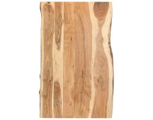 vidaXL Table Top Solid Acacia Wood 100x(50-60)x3.8 cm