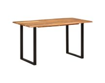 vidaXL Dining Table 140x70x76 cm Solid Acacia Wood