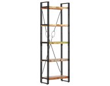 vidaXL 5-Tier Bookcase 60x30x180 cm Solid Reclaimed Wood