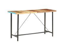 vidaXL Bar Table 180x70x107 cm Solid Reclaimed Wood