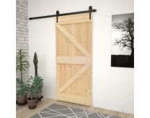 vidaXL Door 80x210 cm Solid Pine Wood