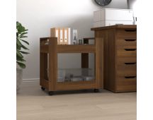 vidaXL Desk Trolley Brown Oak 60x45x60 cm Engineered Wood