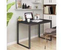 vidaXL Computer Desk Black 110x60x73 cm Engineered Wood