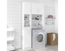 vidaXL Washing Machine Cabinet Set White Engineered Wood