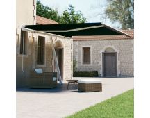 vidaXL Freestanding Manual Retractable Awning 400x300 cm Anthracite