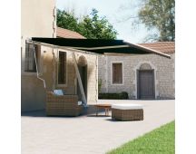 vidaXL Freestanding Manual Retractable Awning 500x300 cm Anthracite