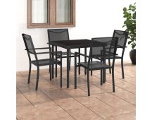 vidaXL 5 Piece Outdoor Dining Set Steel