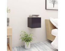 vidaXL Bedside Cabinet Grey 30.5x30x30 cm Engineered Wood