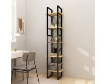 vidaXL 5-Tier Book Cabinet 40x30x175 cm Pinewood