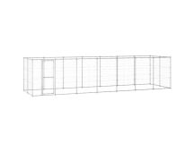 vidaXL Outdoor Dog Kennel Galvanised Steel 16.94 m�