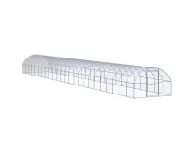 vidaXL Outdoor Chicken Coop 3x24x2 m Galvanised Steel