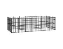 vidaXL Outdoor Dog Kennel Steel 19.35 m�