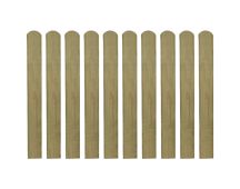 vidaXL 20 pcs Impregnated Fence Slats Wood 80 cm