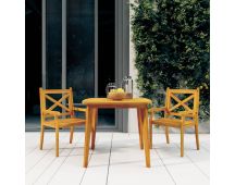 vidaXL Garden Table 85x85x75 cm Solid Wood Acacia