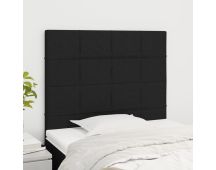 vidaXL Headboards 2 pcs Black 80x5x78/88 cm Fabric