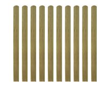 vidaXL Impregnated Fence Slats 10 pcs Wood 120 cm