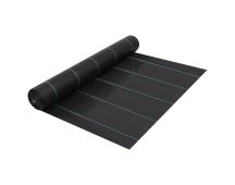 vidaXL Weed & Root Control Mat Black 2x100 m PP