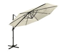 vidaXL 4-Tier Parasol with Aluminium Pole Sand 3x3 m