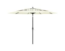 vidaXL 3-Tier Parasol with Aluminium Pole Sand 3 m