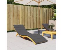 vidaXL Sun Lounger Cushion Anthracite 200x70x3cm Oxford Fabric