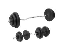 vidaXL Barbell and Dumbbell with Plates 60 kg